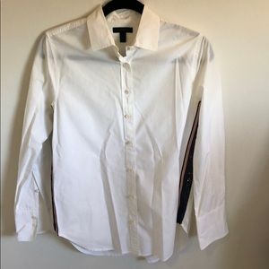 White button down with sequin detail.